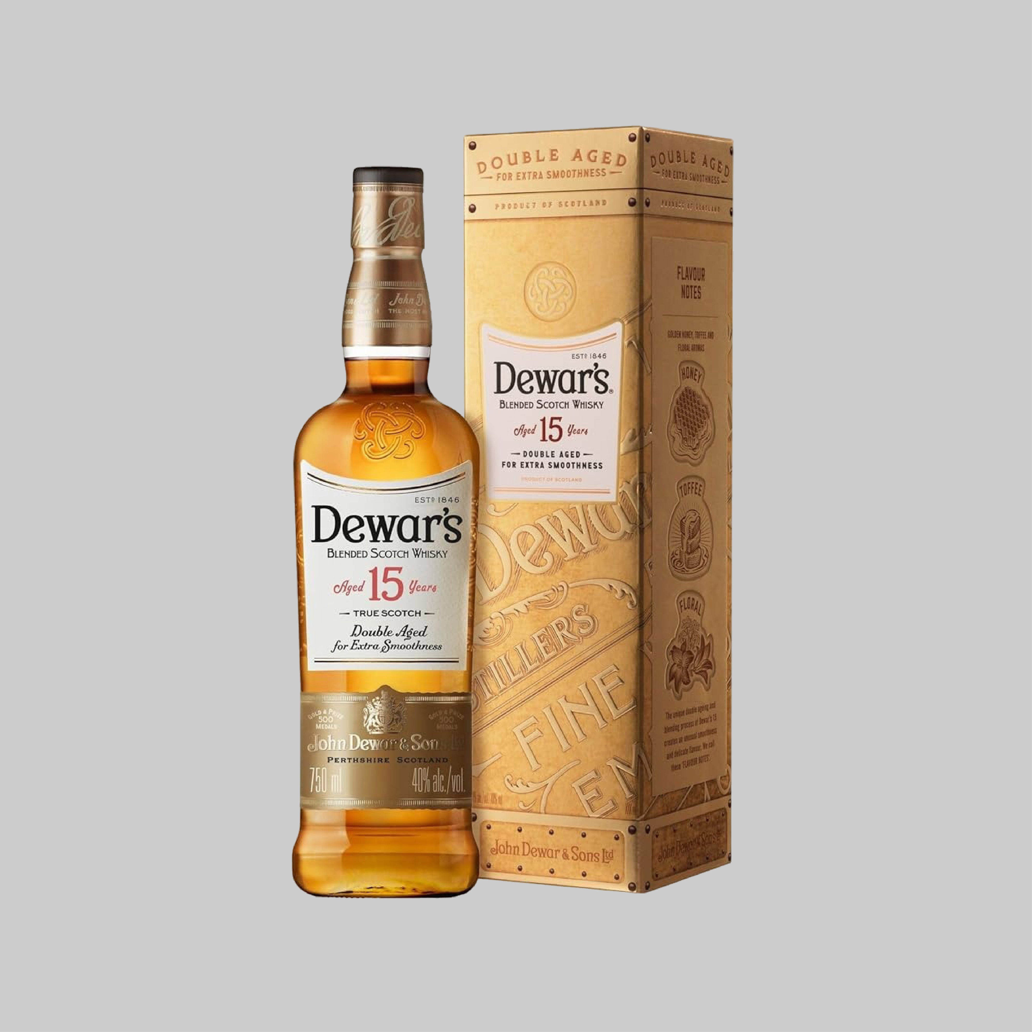 Dewar's 15 Years Blended Scotch Whisky 1000ml 40.0% | TIME2DRINK